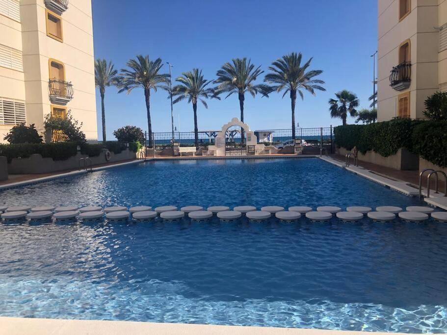 Cal Salmare Seafront Apartment With Rooftop Terrace And Pool Калафел Екстериор снимка
